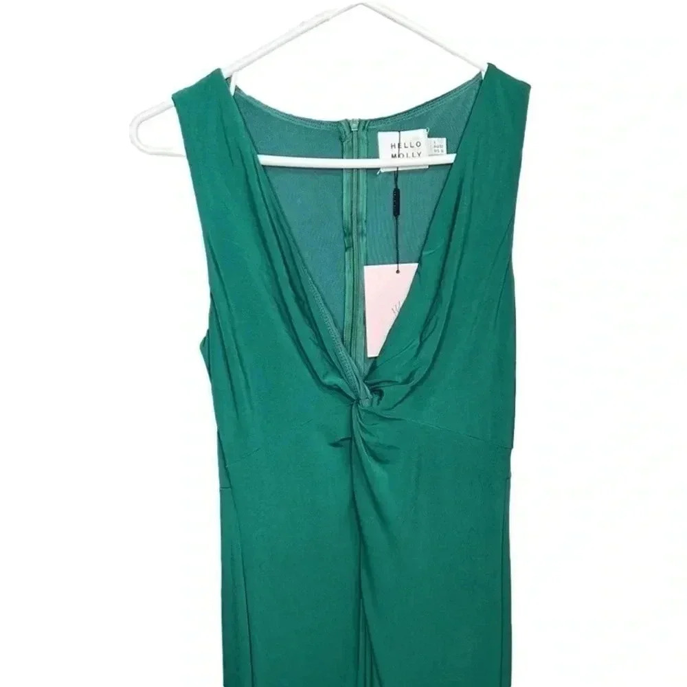 Hello Molly NWT Babe in Town Midi Dress Green Size L - Picture 7 of 8